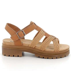 Woman Igi&Co Heeled Shoes-Dark Beige Women'S Leather Heeled Sandals