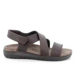 Man Igi&Co Sandals-Dark Brown Men'S Leather Sandals
