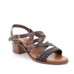 Woman Igi&Co Heeled Shoes-Dark Brown Women'S Leather Heeled Sandals