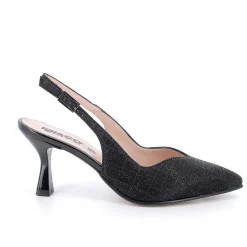 Woman Igi&Co Heeled Shoes-Decollete With Back Strap For Women Black