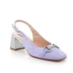Woman Igi&Co Heeled Shoes-Decollete With Back Strap In Lavender Women'S Leather