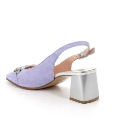Woman Igi&Co Heeled Shoes-Decollete With Back Strap In Lavender Women'S Leather
