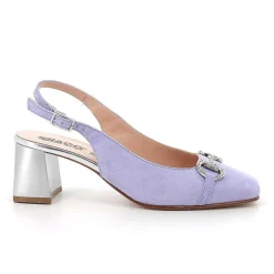 Woman Igi&Co Heeled Shoes-Decollete With Back Strap In Lavender Women'S Leather