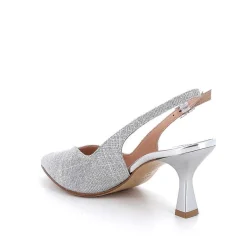 Woman Igi&Co Heeled Shoes-Decollete With Back Strap For Women Silver