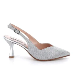 Woman Igi&Co Heeled Shoes-Decollete With Back Strap For Women Silver