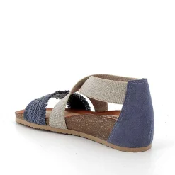 Woman Igi&Co Sandals And Flip Flops-Denim Women'S Leather Sandals