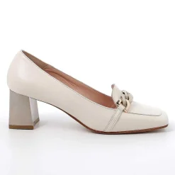 Woman Igi&Co Heeled Shoes-Ecru Women'S Leather Heeled Pumps