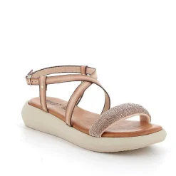 Woman Igi&Co Sandals And Flip Flops-Ecru Women'S Leather Sandals