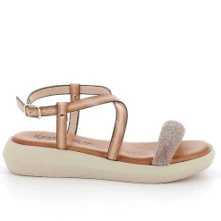 Woman Igi&Co Sandals And Flip Flops-Ecru Women'S Leather Sandals