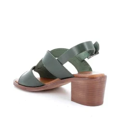 Woman Igi&Co Heeled Shoes-Forest Women'S Leather Heeled Sandals