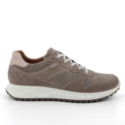 Man Igi&Co Sneakers-Gore-Tex Men'S Leather Sneakers Pewter