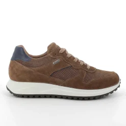 Man Igi&Co Sneakers-Gore-Tex Men'S Leather Sneakers Tobacco