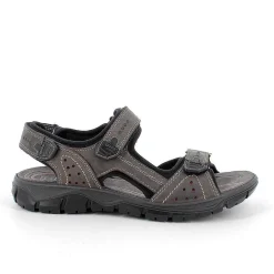 Man Igi&Co Sandals-Gray Men'S Leather Sandals