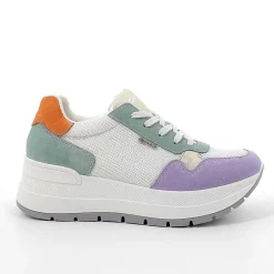 Woman Igi&Co Wedges-Iris-Salvia-White Women'S Wedge Sneakers