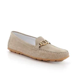 Woman Igi&Co Moccasins And Slip Ons-Ivory Women'S Leather Loafers