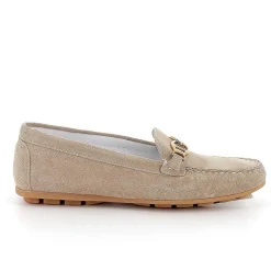 Woman Igi&Co Moccasins And Slip Ons-Ivory Women'S Leather Loafers