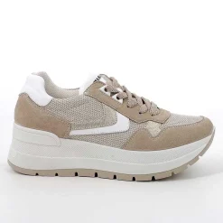 Woman Igi&Co Wedges-Ivory-Beige Women'S Wedge Sneakers