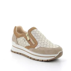 Woman Igi&Co Sneakers-Ivory-Platinum Women'S Leather Sneakers