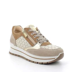 Woman Igi&Co Sneakers-Ivory-Platinum Women'S Leather Sneakers