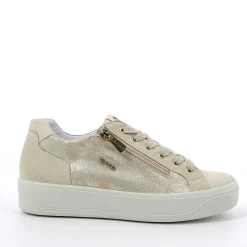 Woman Igi&Co Sneakers-Light Beige-Platinum Women'S Leather Sneaker