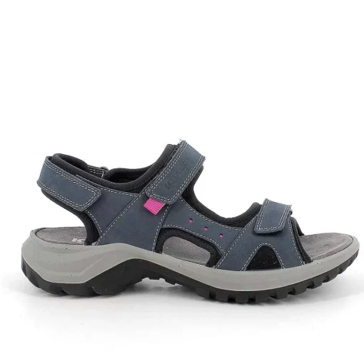 Woman Igi&Co Sandals And Flip Flops-Light Blue Women'S Leather Sandals