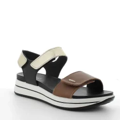 Woman Igi&Co Sandals And Flip Flops-Light Brown-Platinum Women'S Leather Sandal