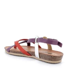 Woman Igi&Co Sandals And Flip Flops-Lilac-Red Women'S Leather Flip-Flop Sandals