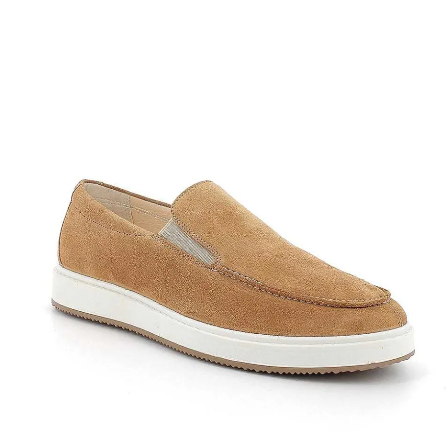 Man Igi&Co Moccasins And Flat Shoes-Men'S Leather Loafers Tan