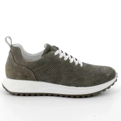 Man Igi&Co Sneakers-Military Green Men'S Leather Sneakers