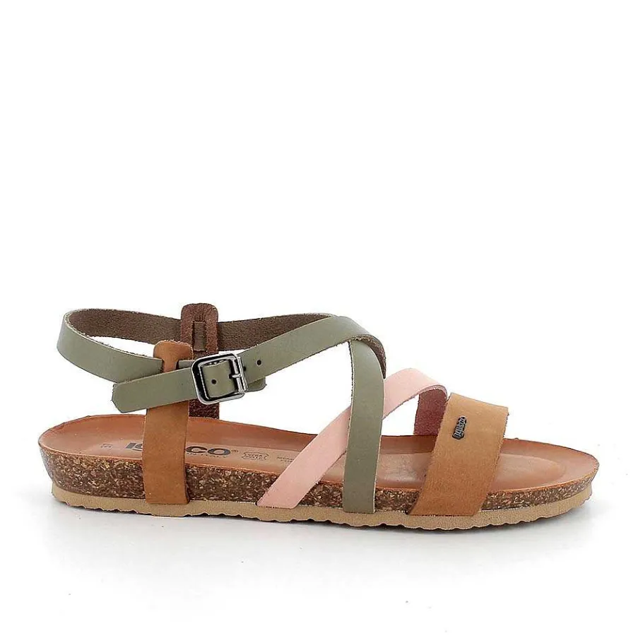 Woman Igi&Co Sandals And Flip Flops-Mud-Brandy Women'S Leather Sandals