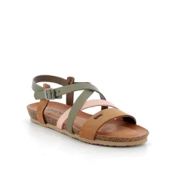 Woman Igi&Co Sandals And Flip Flops-Mud-Brandy Women'S Leather Sandals