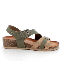 Woman Igi&Co Sandals And Flip Flops-Mud-Copper Women'S Leather Sandals
