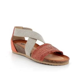 Woman Igi&Co Sandals And Flip Flops-Orange Women'S Leather Sandals