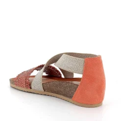 Woman Igi&Co Sandals And Flip Flops-Orange Women'S Leather Sandals