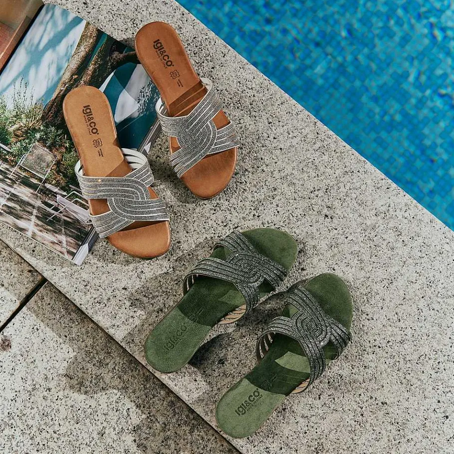 Woman Igi&Co Sandals And Flip Flops-Pearl Women'S Leather Sandals