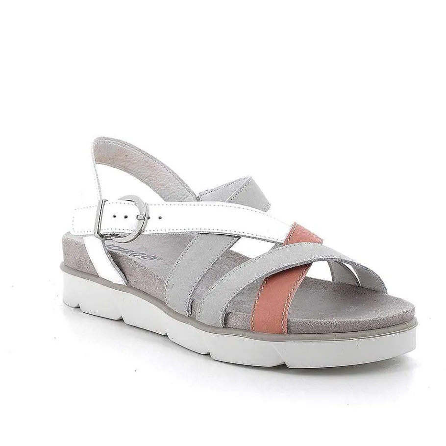 Woman Igi&Co Sandals And Flip Flops-Pearl-White Women'S Leather Sandals