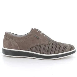 Man Igi&Co Lace Up-Pewter Men'S Leather Lace-Ups
