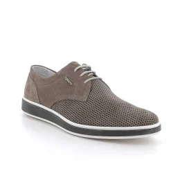 Man Igi&Co Lace Up-Pewter Men'S Leather Lace-Ups