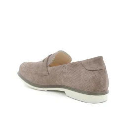 Man Igi&Co Moccasins And Flat Shoes-Pewter Men'S Leather Loafers