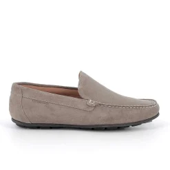 Man Igi&Co Moccasins And Flat Shoes-Pewter Men'S Leather Loafers