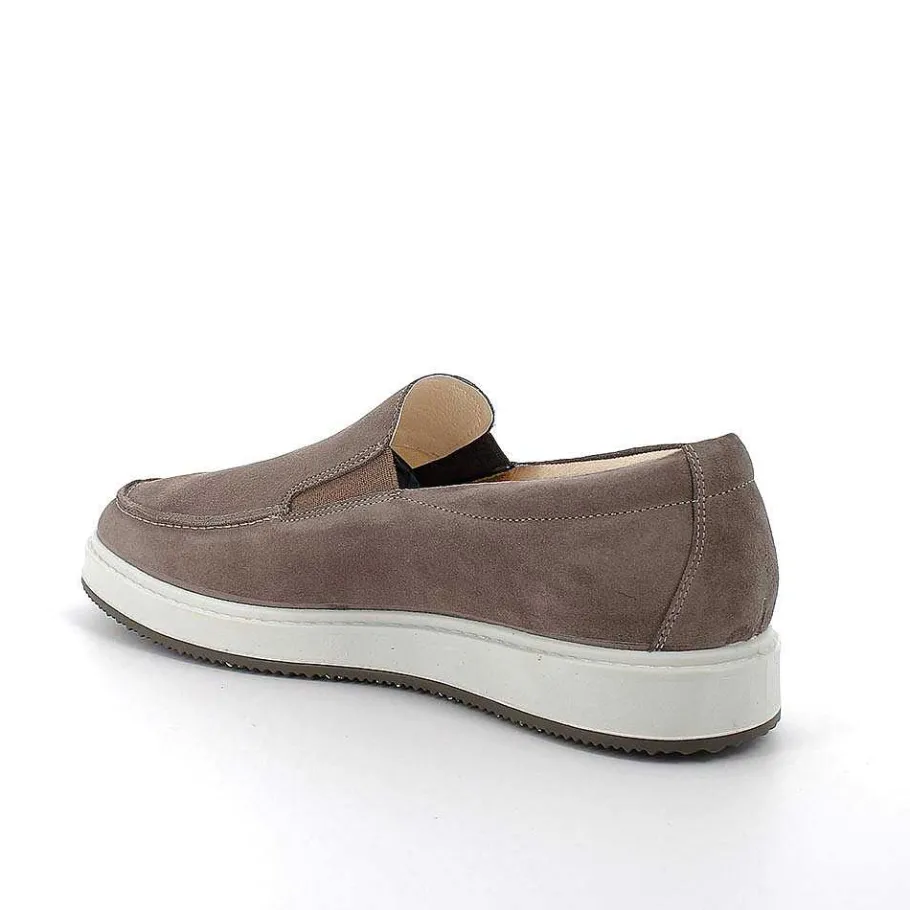 Man Igi&Co Sneakers-Pewter Men'S Leather Loafers