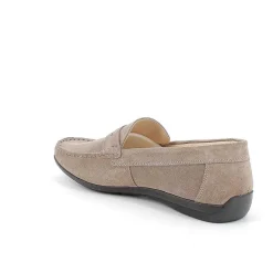 Man Igi&Co Moccasins And Flat Shoes-Pewter Men'S Leather Loafers