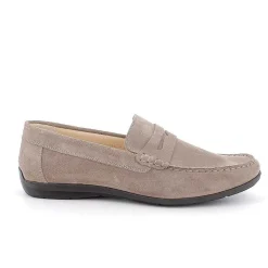 Man Igi&Co Moccasins And Flat Shoes-Pewter Men'S Leather Loafers