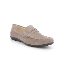 Man Igi&Co Moccasins And Flat Shoes-Pewter Men'S Leather Loafers