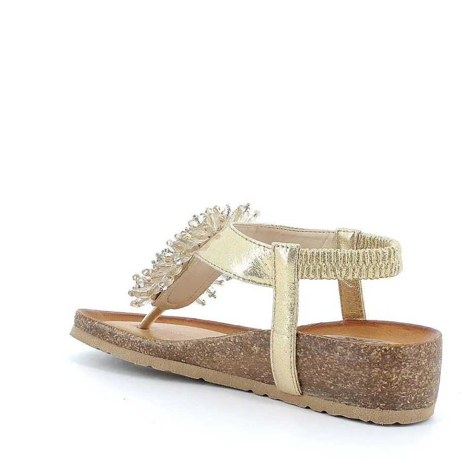 Woman Igi&Co Wedges-Platinum Women'S Flip-Flop Sandal
