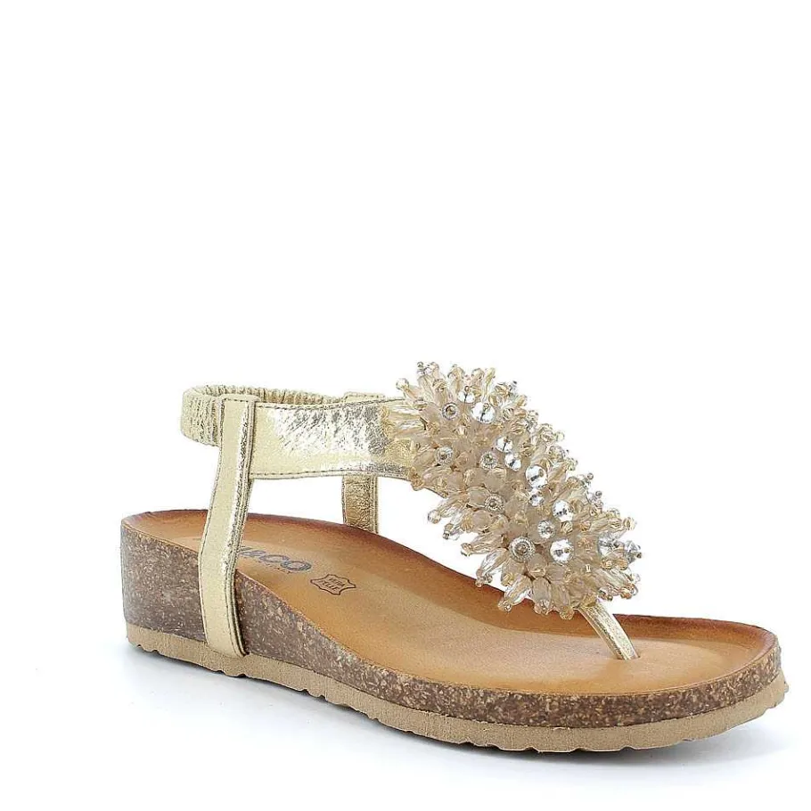 Woman Igi&Co Wedges-Platinum Women'S Flip-Flop Sandal