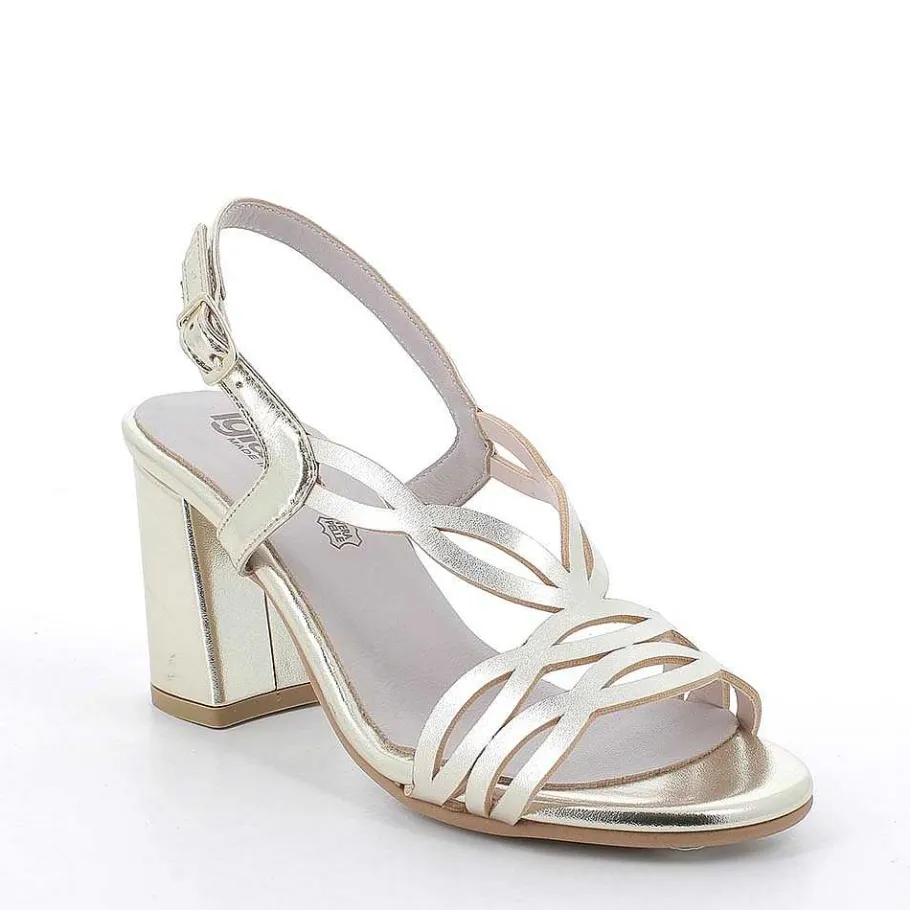 Woman Igi&Co Heeled Shoes-Platinum Women'S Heeled Sandals