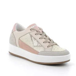 Woman Igi&Co Sneakers-Platinum-Beige Women'S Leather Sneakers
