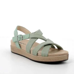 Woman Igi&Co Sandals And Flip Flops-Sage Green Women'S Sandals