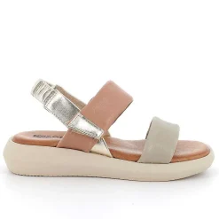 Woman Igi&Co Sandals And Flip Flops-Sage-Leather Women'S Leather Sandals